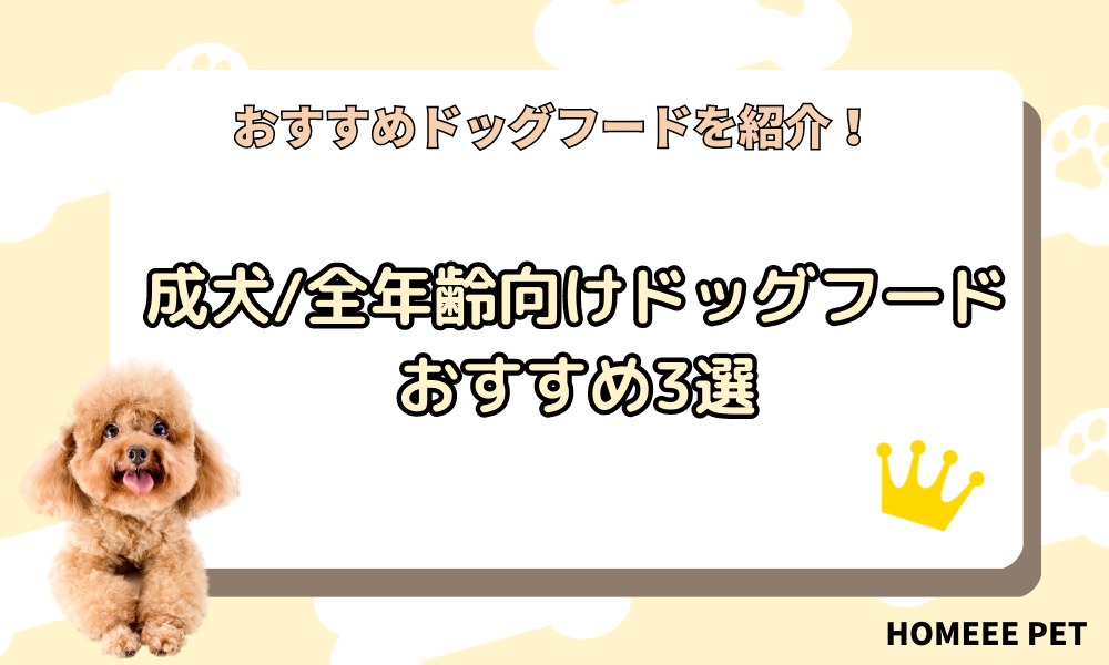 成犬・全年齢対象のおすすめドッグフード